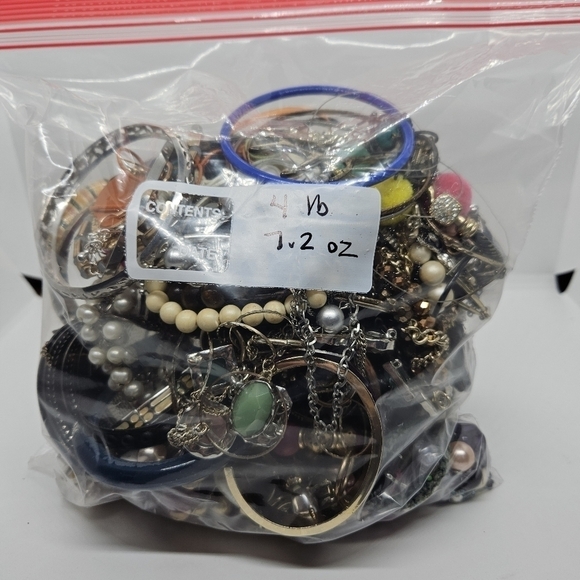 4.5 lb DIY repurpose upcycle crafting jewelry lot DO NOT BUNDLE - Picture 1 of 4